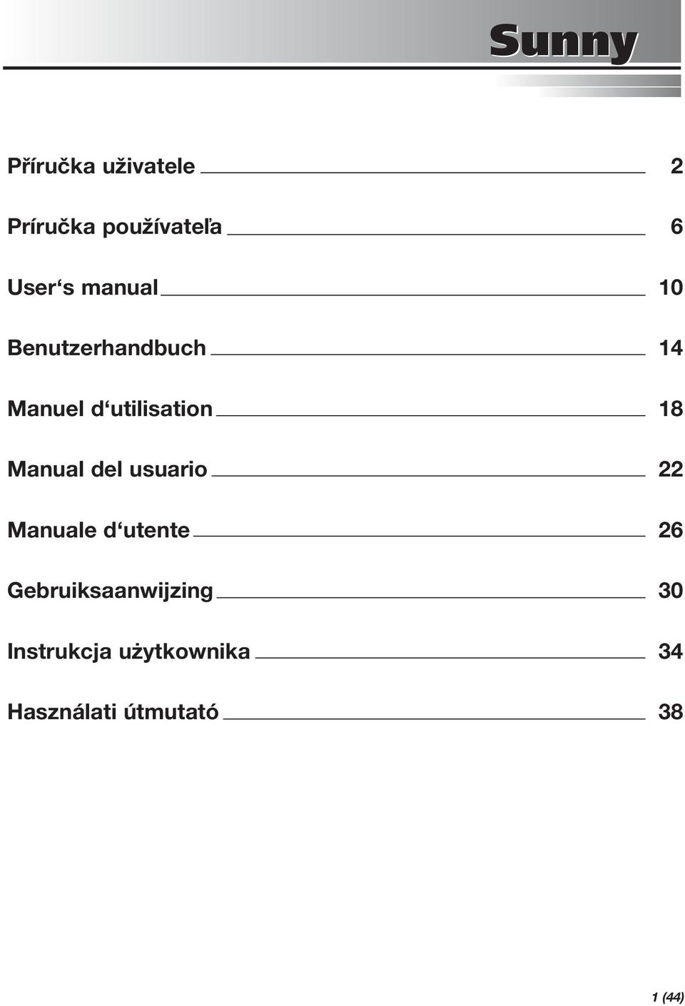 Manual del usuario 22 Manuale d utente 26