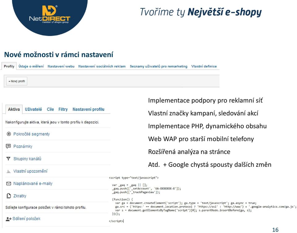 Implementace PHP, dynamického obsahu Web WAP pro starší mobilní