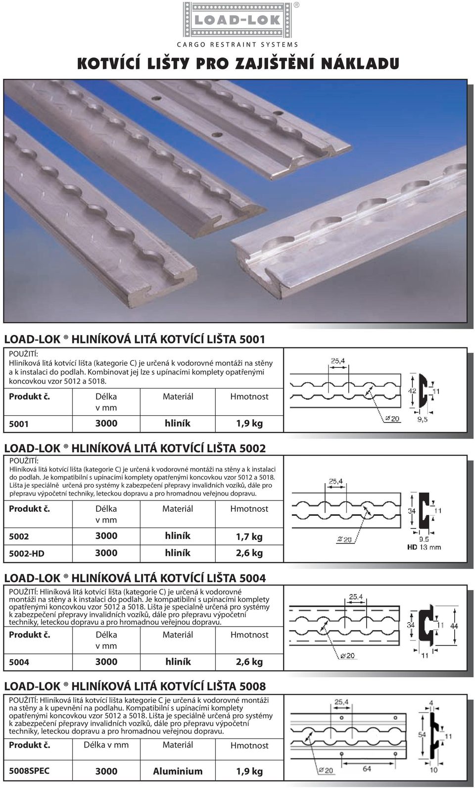 Je kompatibilní s upínacími komplety opatřenými koncovkou vzor 5012 a 5018.