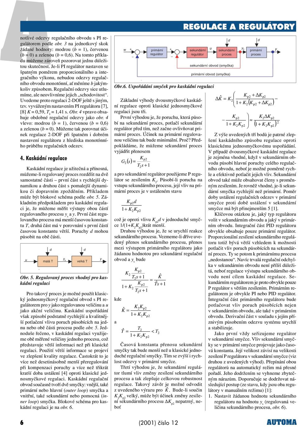 nastavním [7], [8] 0,59, T I 1,41 s Obr 4 vravo obsahj obobné rglaèní ozv jako obr 4 vlvo: moro (b 1), èrvno (b 0,6) a zlno (b 0) Mùžm tak orovnat úèink rglac -DO øi šatném i obrém nastavní z hliska