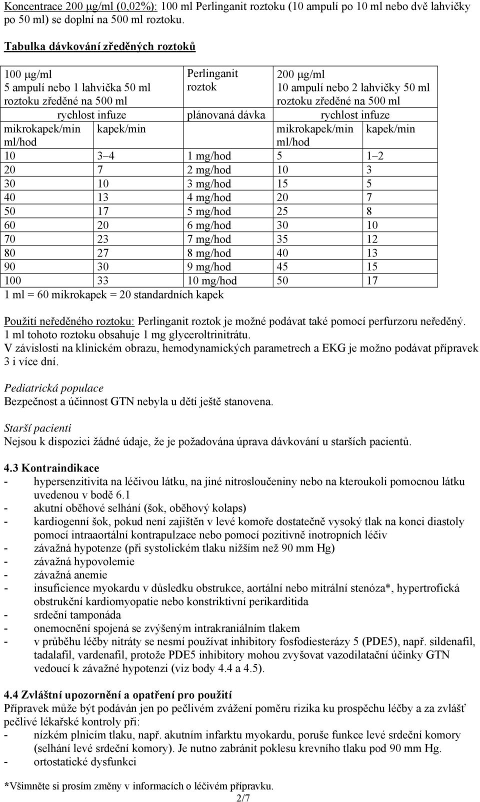 rychlost infuze plánovaná dávka rychlost infuze mikrokapek/min kapek/min mikrokapek/min kapek/min ml/hod ml/hod 10 3 4 1 mg/hod 5 1 2 20 7 2 mg/hod 10 3 30 10 3 mg/hod 15 5 40 13 4 mg/hod 20 7 50 17