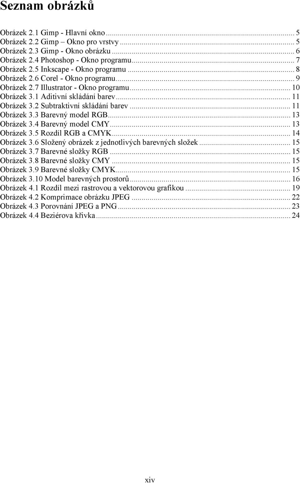 .. 11 Obrázek 3.3 Barevný model RGB... 13 Obrázek 3.4 Barevný model CMY... 13 Obrázek 3.5 Rozdíl RGB a CMYK... 14 Obrázek 3.6 Složený obrázek z jednotlivých barevných složek... 15 Obrázek 3.