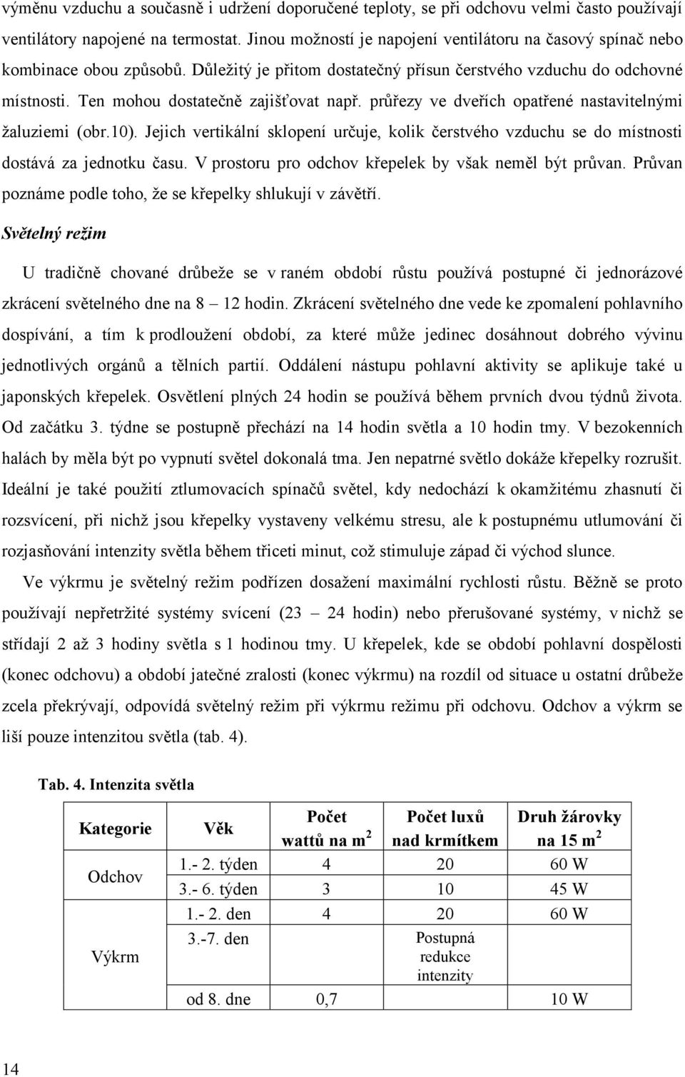 průřezy ve dveřích opatřené nastavitelnými žaluziemi (obr.10). Jejich vertikální sklopení určuje, kolik čerstvého vzduchu se do místnosti dostává za jednotku času.