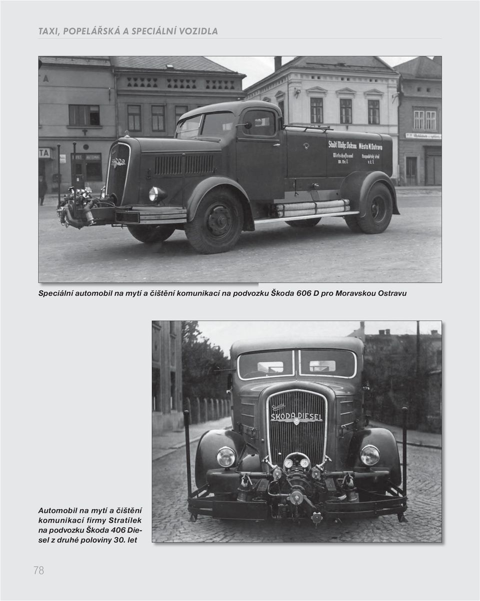 Automobil na mytí a čištění komunikací firmy