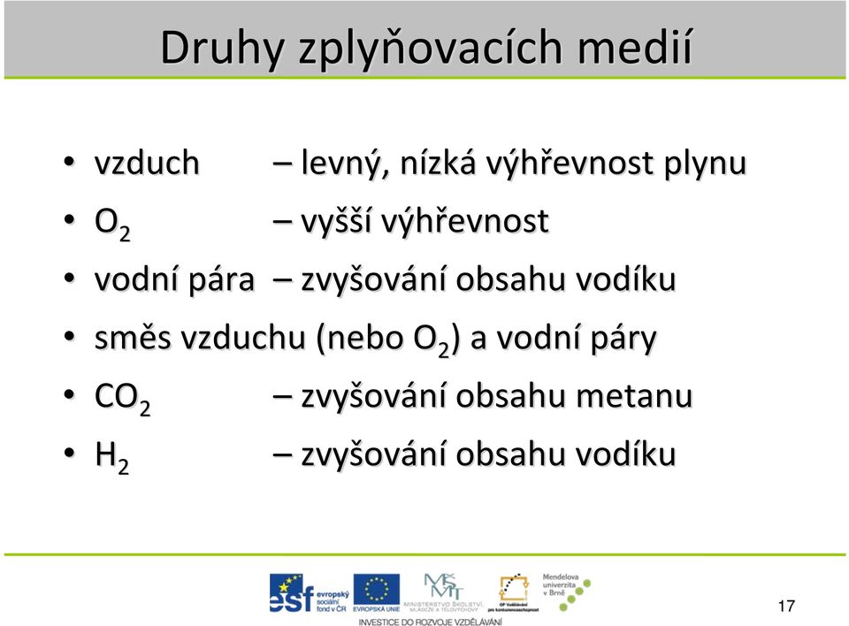 ování obsahu vodíku směs s vzduchu (nebo O 2 ) a vodní páry