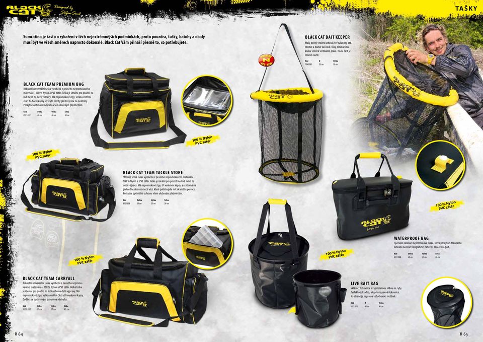 Horní část je možné zavřít. Ø Výška 7049 00 55 cm 70 cm Black Cat Team Premium Bag Robustní univerzální taška vyrobená z pevného nepromokavého materiálu - 00 % Nylon a PVC zátěr.