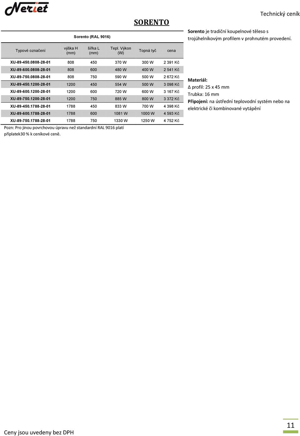 1200-28-01 1200 450 554 W 500 W 3 098 Kč XU-89-600.1200-28-01 1200 600 720 W 600 W 3 167 Kč XU-89-750.1200-28-01 1200 750 885 W 800 W 3 372 Kč XU-89-450.