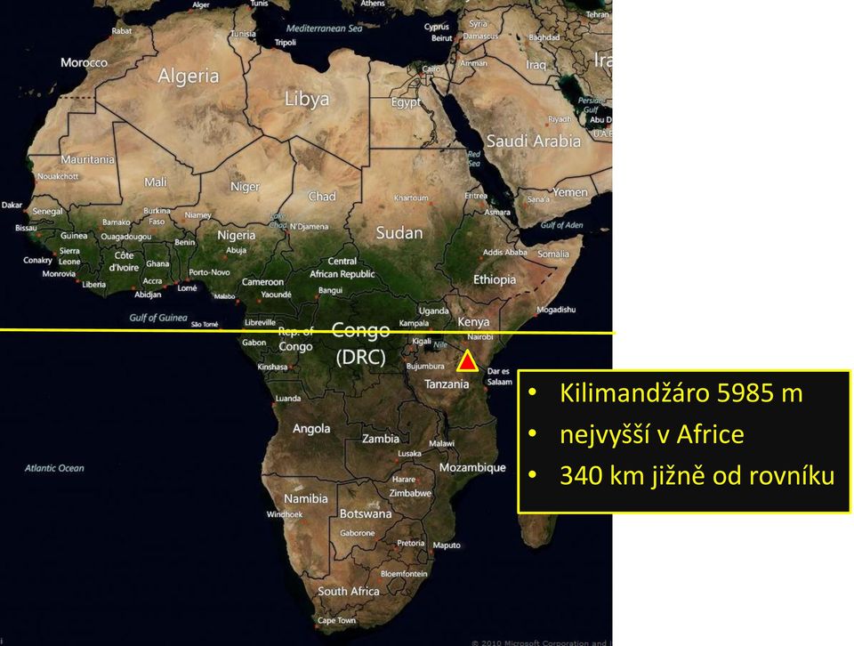v Africe 340 km