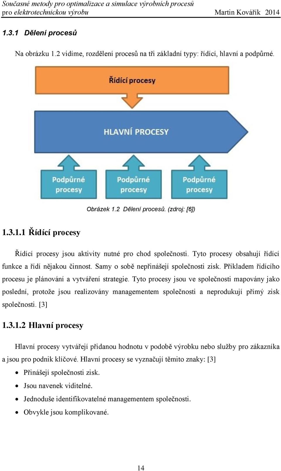 Tyto procesy jsou ve společnosti mapovány jako poslední, protože jsou realizovány managementem společnosti a neprodukují přímý zisk společnosti. [3] 1.