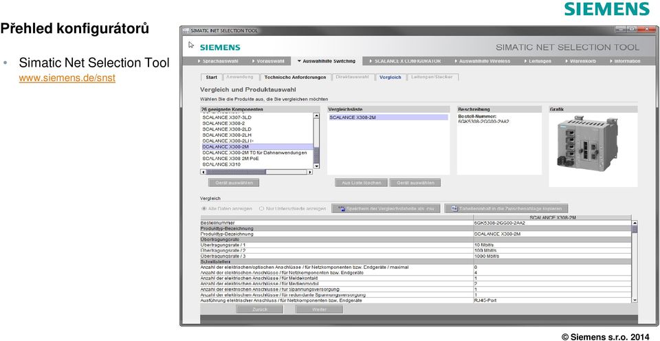 de/snst Intro Planning TIA Selection Tool