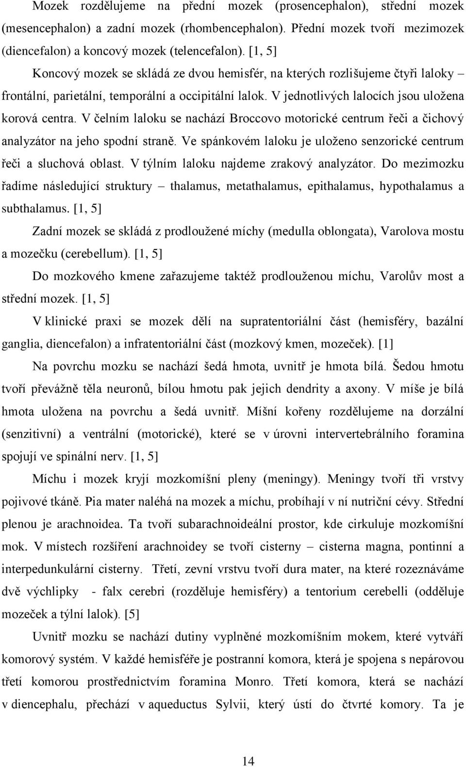 V čelním laloku se nachází Broccovo motorické centrum řeči a čichový analyzátor na jeho spodní straně. Ve spánkovém laloku je uloženo senzorické centrum řeči a sluchová oblast.