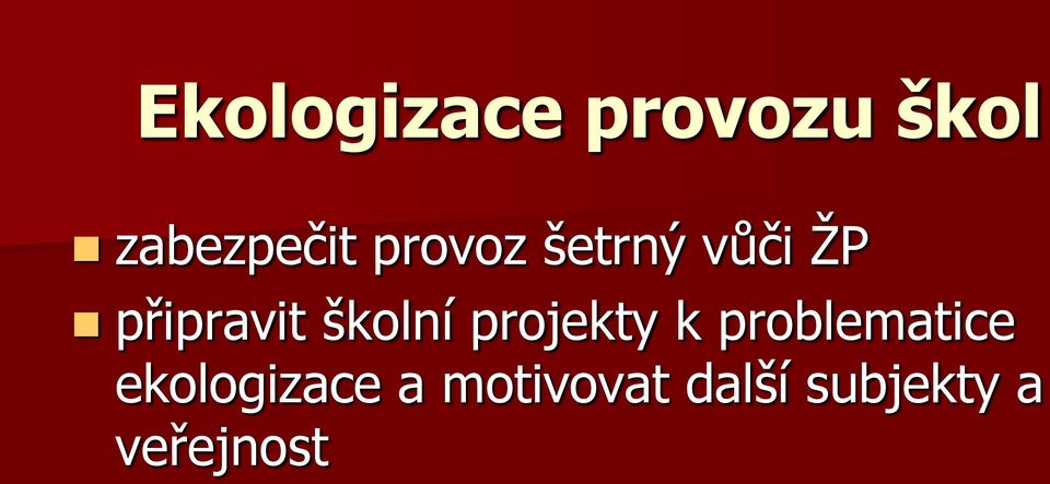 školní projekty k problematice