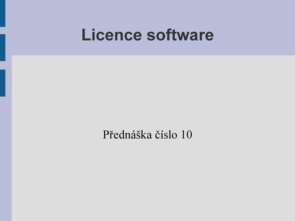 Přednáška