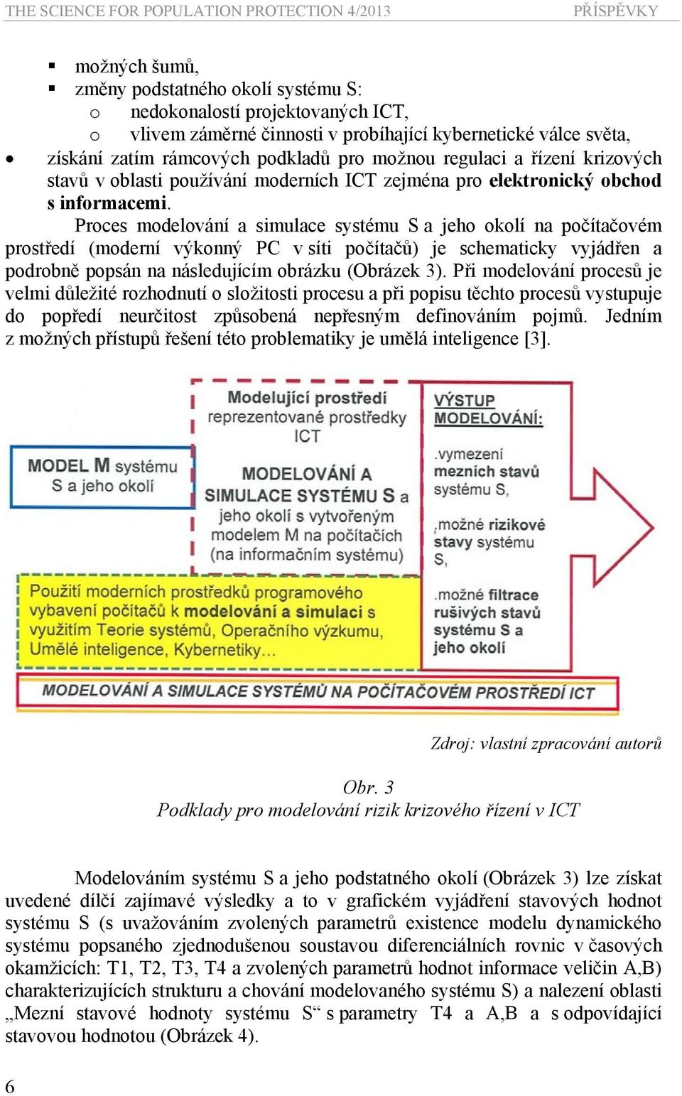 Proces modelování a simulace systému S a jeho okolí na počítačovém prostředí (moderní výkonný PC v síti počítačů) je schematicky vyjádřen a podrobně popsán na následujícím obrázku (Obrázek 3).