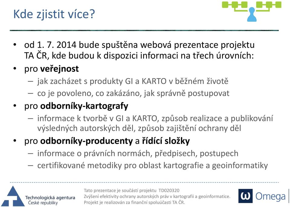 produkty GI a KARTO v běžném životě co je povoleno, co zakázáno, jak správně postupovat pro odborníky-kartografy informace k tvorbě v GI