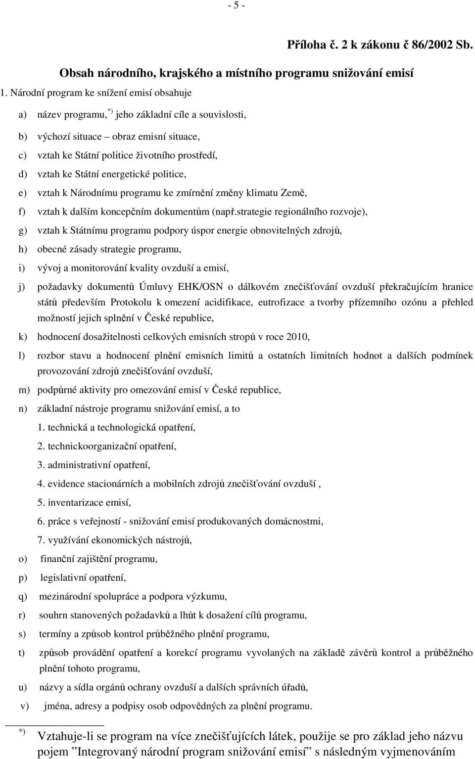 Státní energetické politice, e) vztah k Národnímu programu ke zmírnění změny klimatu Země, f) vztah k dalším koncepčním dokumentům (např.