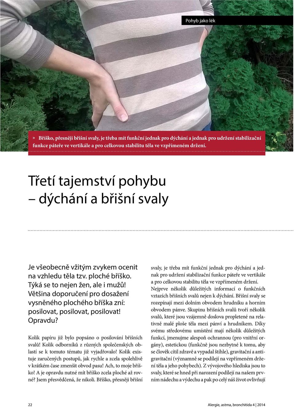 Třetí tajemství pohybu dýchání a břišní svaly - PDF Stažení zdarma