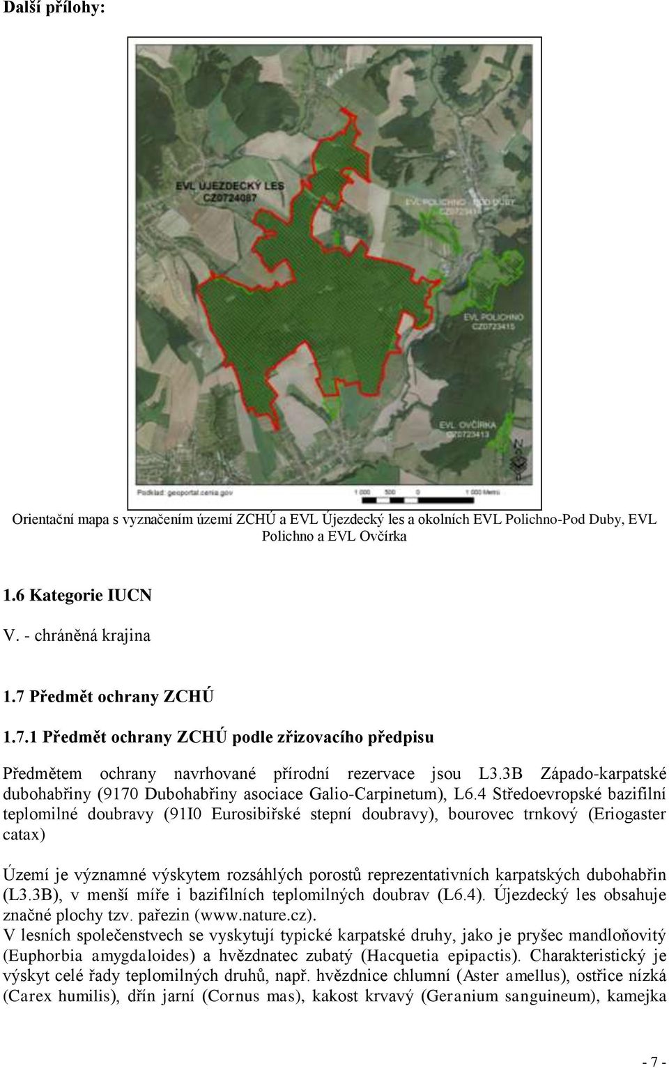 3B Západo-karpatské dubohabřiny (9170 Dubohabřiny asociace Galio-Carpinetum), L6.