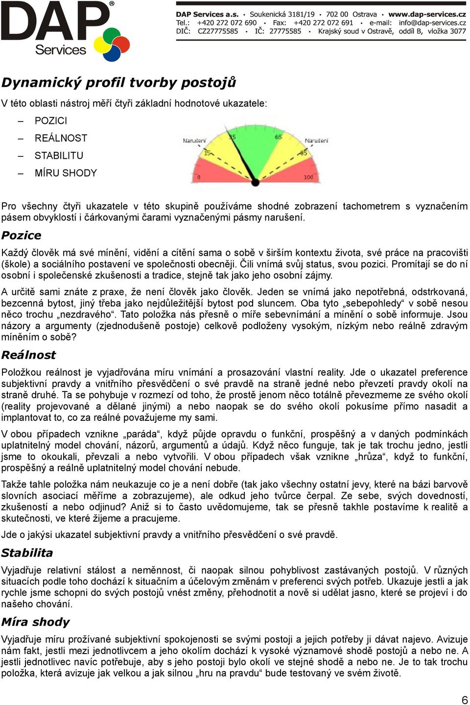 Pozice Každý člověk má své mínění, vidění a cítění sama o sobě v širším kontextu života, své práce na pracovišti (škole) a sociálního postavení ve společnosti obecněji.