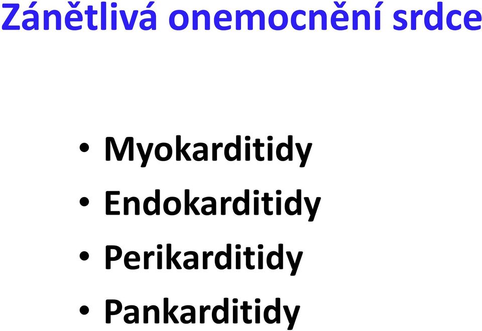 Myokarditidy