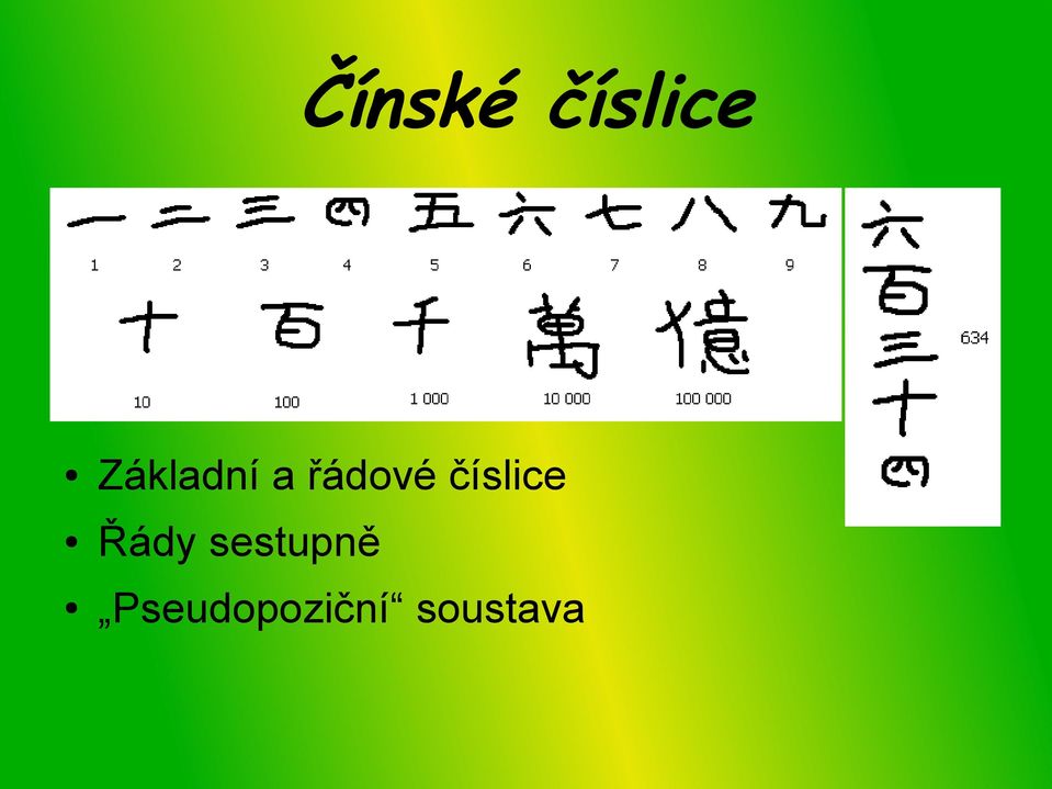 číslice Řády