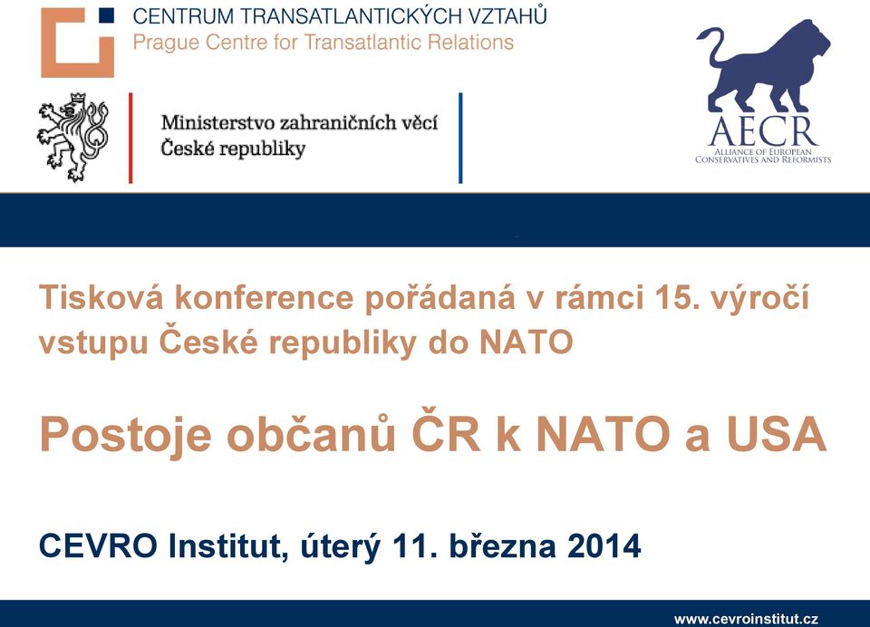 NATO Postoje občanů ČR k NATO a USA