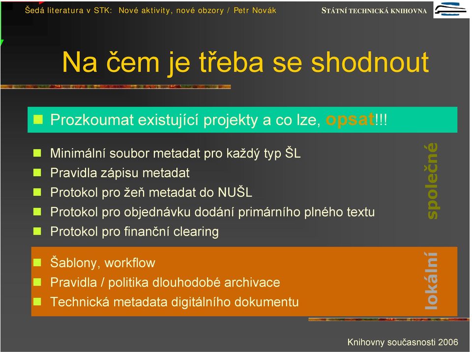 do NUŠL Protokol pro objednávku dodání primárního plného textu Protokol pro finanční clearing