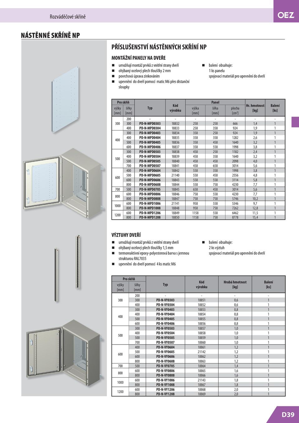 hmotnost - - - - - - - PD-N-MPD0303 18832 258 258 666 1,4 1 PD-N-MPD0304 18833 258 358 924 1,9 1 PD-N-MPD0403 18834 358 258 924 1,9 1 PD-N-MPD0404 18835 358 358 1282 2,6 1 PD-N-MPD0405 18836 358 458