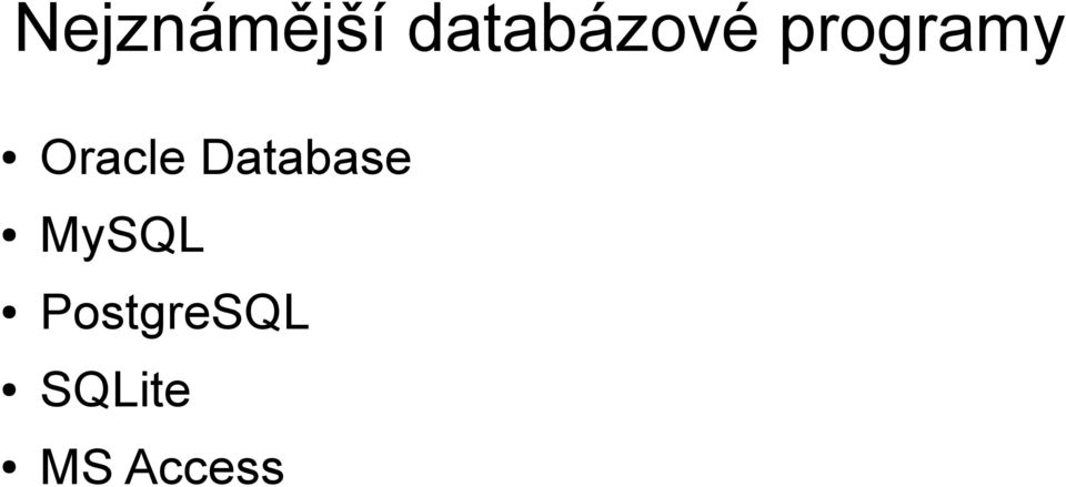 Oracle Database