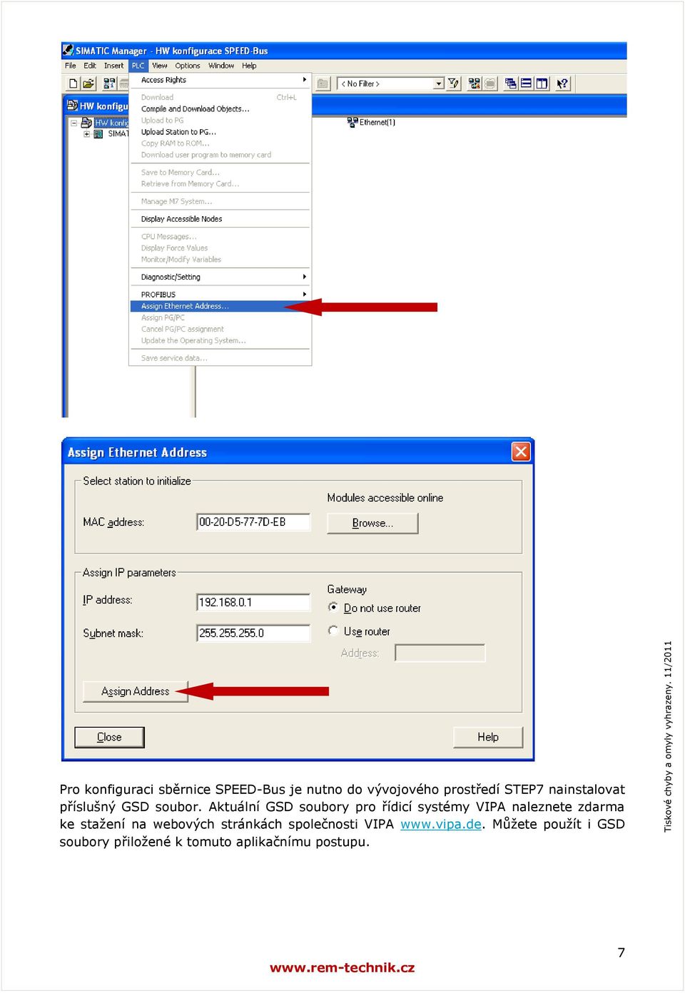 Aktuální GSD soubory pro řídicí systémy VIPA naleznete zdarma ke stažení na