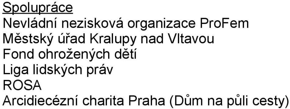 Fond ohrožených dětí Liga lidských práv