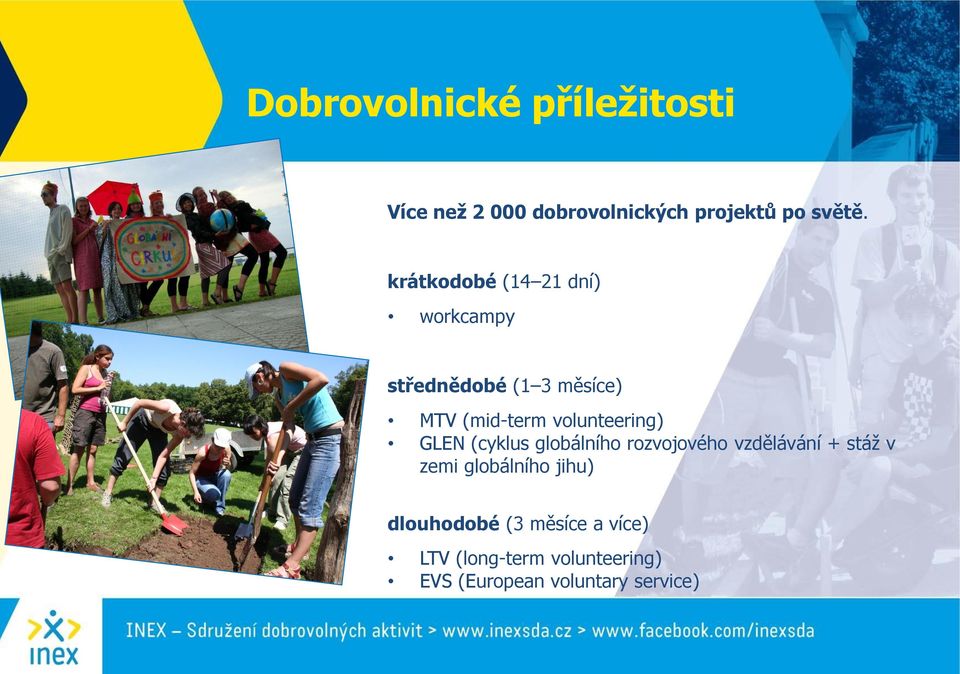 volunteering) GLEN (cyklus globálního rozvojového vzdělávání + stáž v zemi