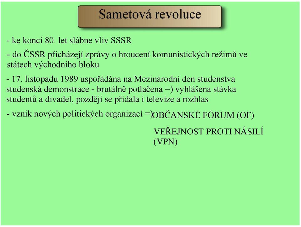 státech východního bloku 17.