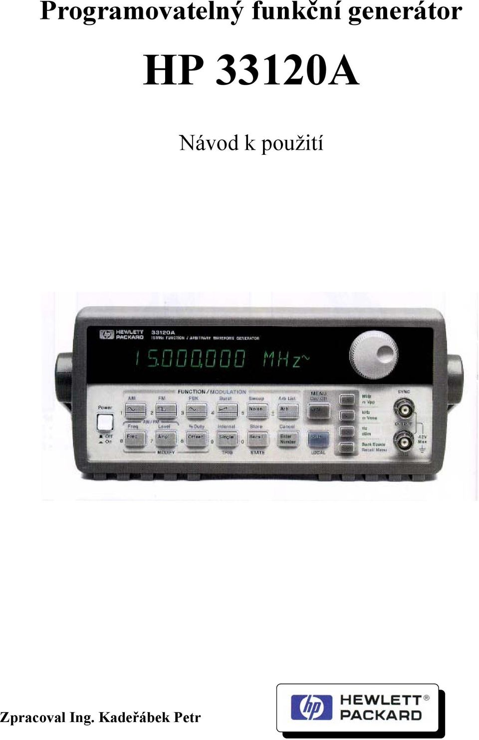 33120A Návod k použití