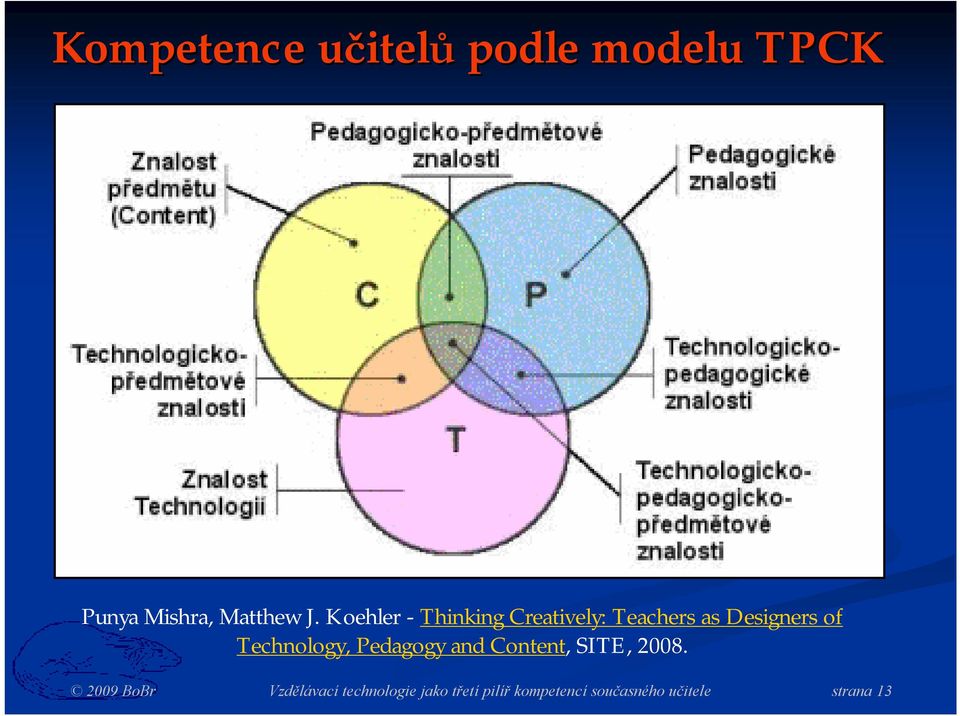 Technology, Pedagogy and Content, SITE, 2008.