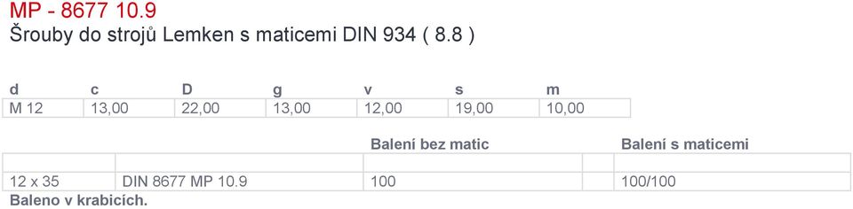 8.8 ) d c D g v s m M 12 13,00 22,00 13,00