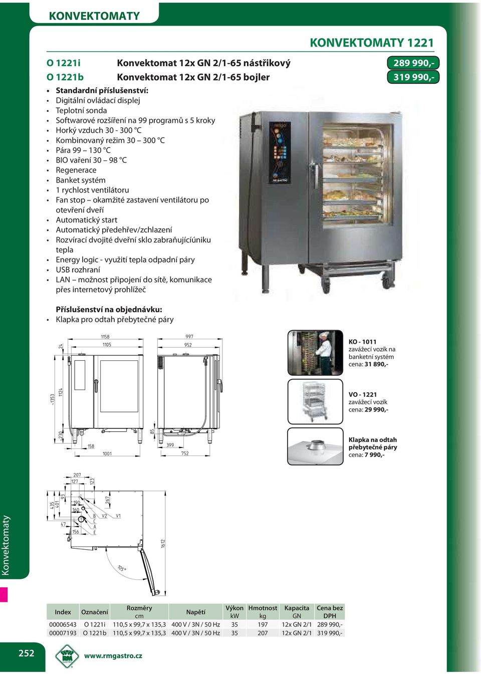 zastavení ventilátoru po otevření dveří Automatický start Automatický předehřev/zchlazení Rozvírací dvojité dveřní sklo zabraňujícíúniku tepla Energy logic - využití tepla odpadní páry USB rozhraní