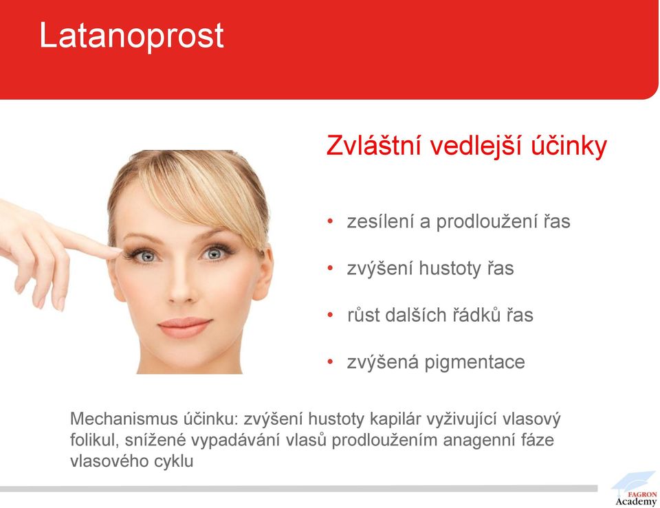 Mechanismus účinku: zvýšení hustoty kapilár vyživující vlasový