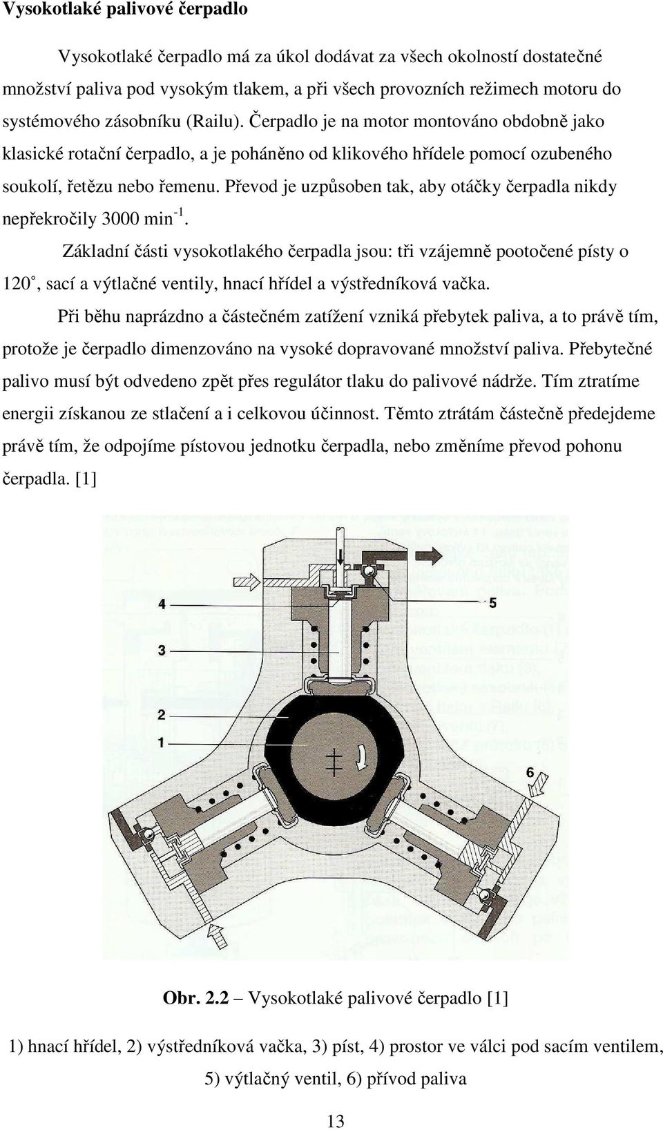 Převod je uzpůsoben tak, aby otáčky čerpadla nikdy nepřekročily 3000 min -1.