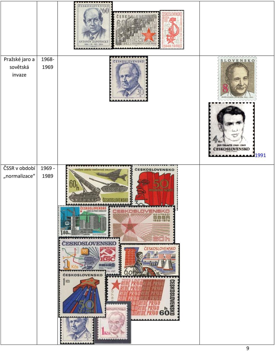 1968-1969 1991 ČSSR