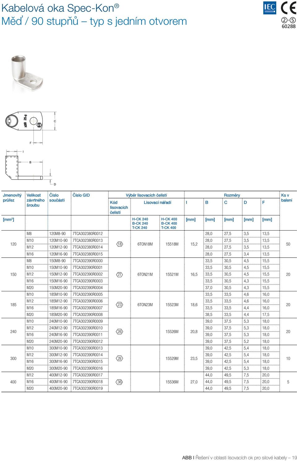 M12 120M12-90 7TA302380R0014 28,0 27,5 3,5 13,5 M1 120M1-90 7TA302380R0015 28,0 27,5 3,4 13,5 M8 1M8-90 7TA302390R0000 33,5 30,5 4,5 15,5 M 1M-90 7TA302390R0001 33,5 30,5 4,5 15,5 M12 1M12-90