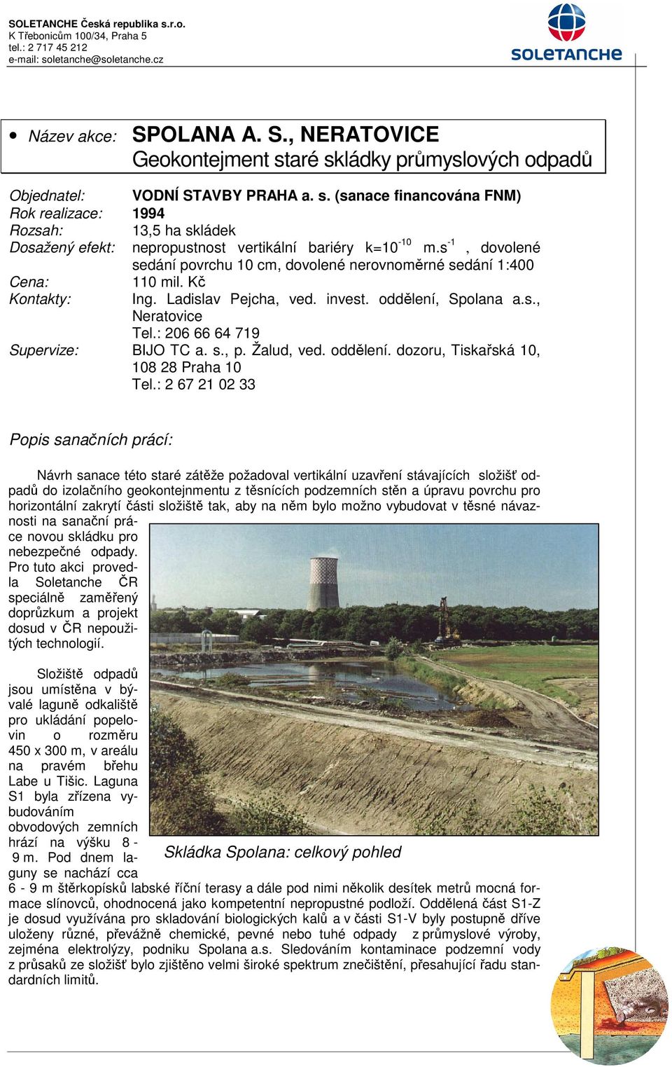 : 206 66 64 719 Supervize: BIJO TC a. s., p. Žalud, ved. oddělení. dozoru, Tiskařská 10, 108 28 Praha 10 Tel.