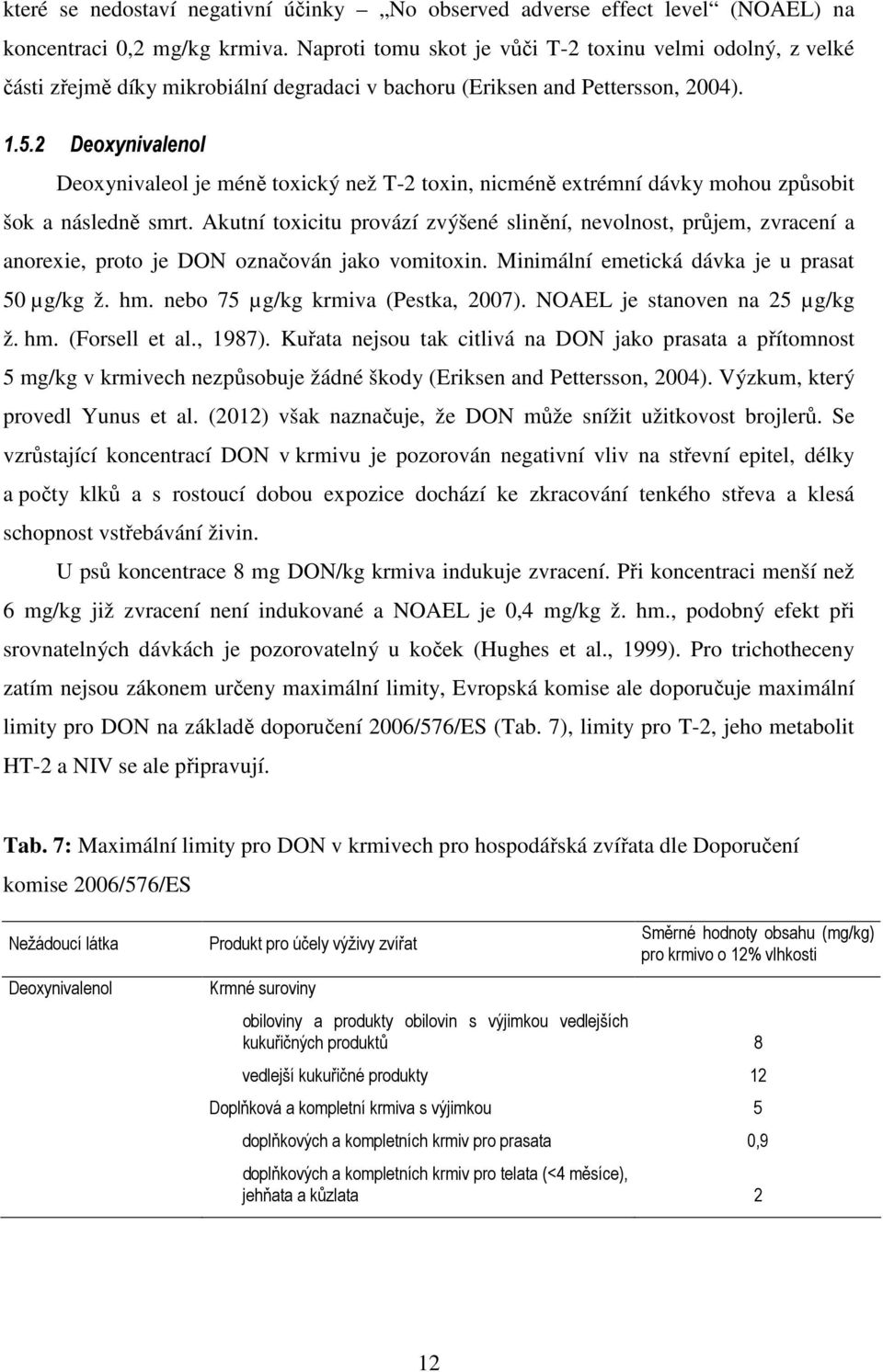 2 Deoxynivalenol Deoxynivaleol je méně toxický než T-2 toxin, nicméně extrémní dávky mohou způsobit šok a následně smrt.