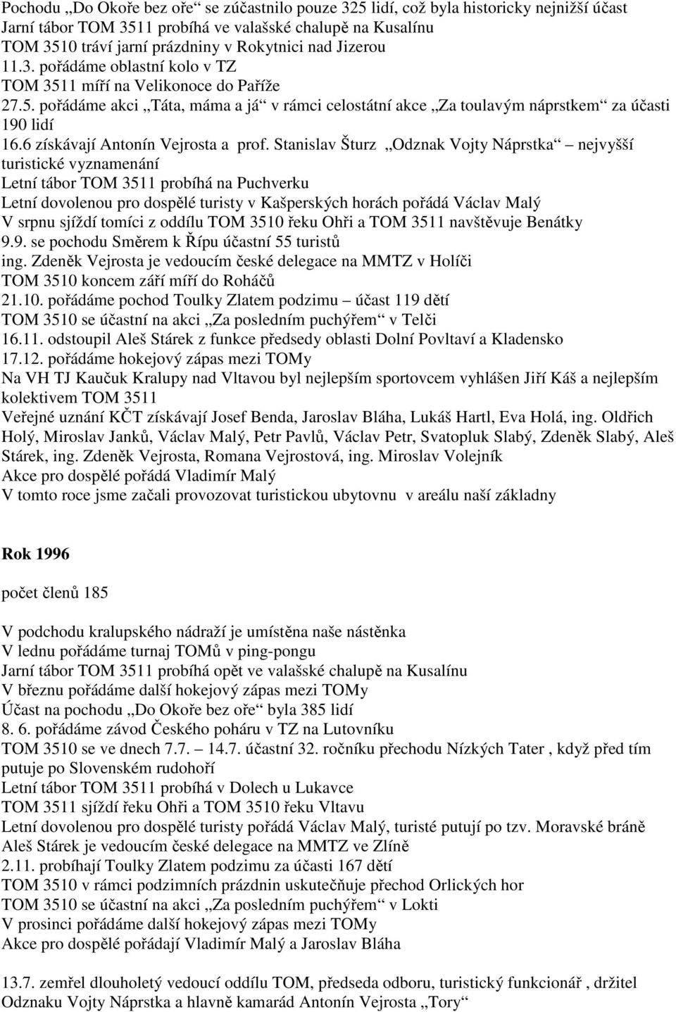 6 získávají Antonín Vejrosta a prof.