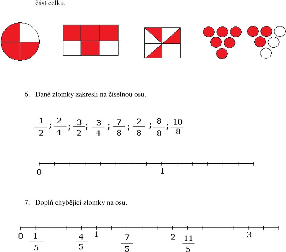na číselnou osu. 7.