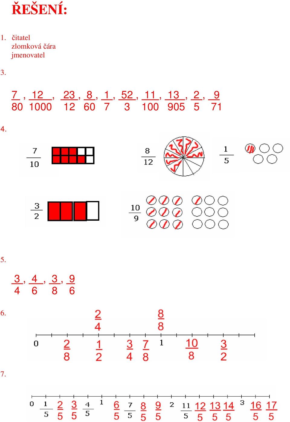 4. 7, 12, 23, 8, 1, 52, 11, 13, 2,