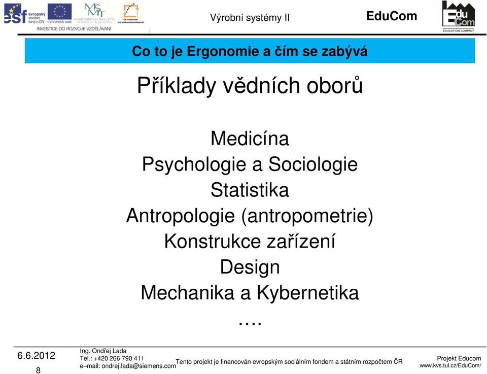 Sociologie Statistika Antropologie