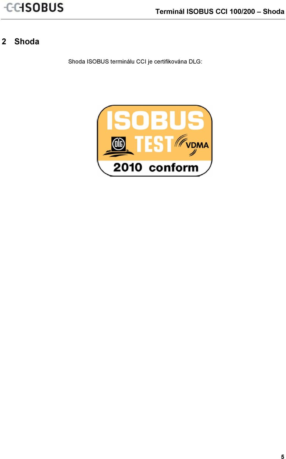 doc @ 148700 @ @ 1 Terminál ISOBUS CCI