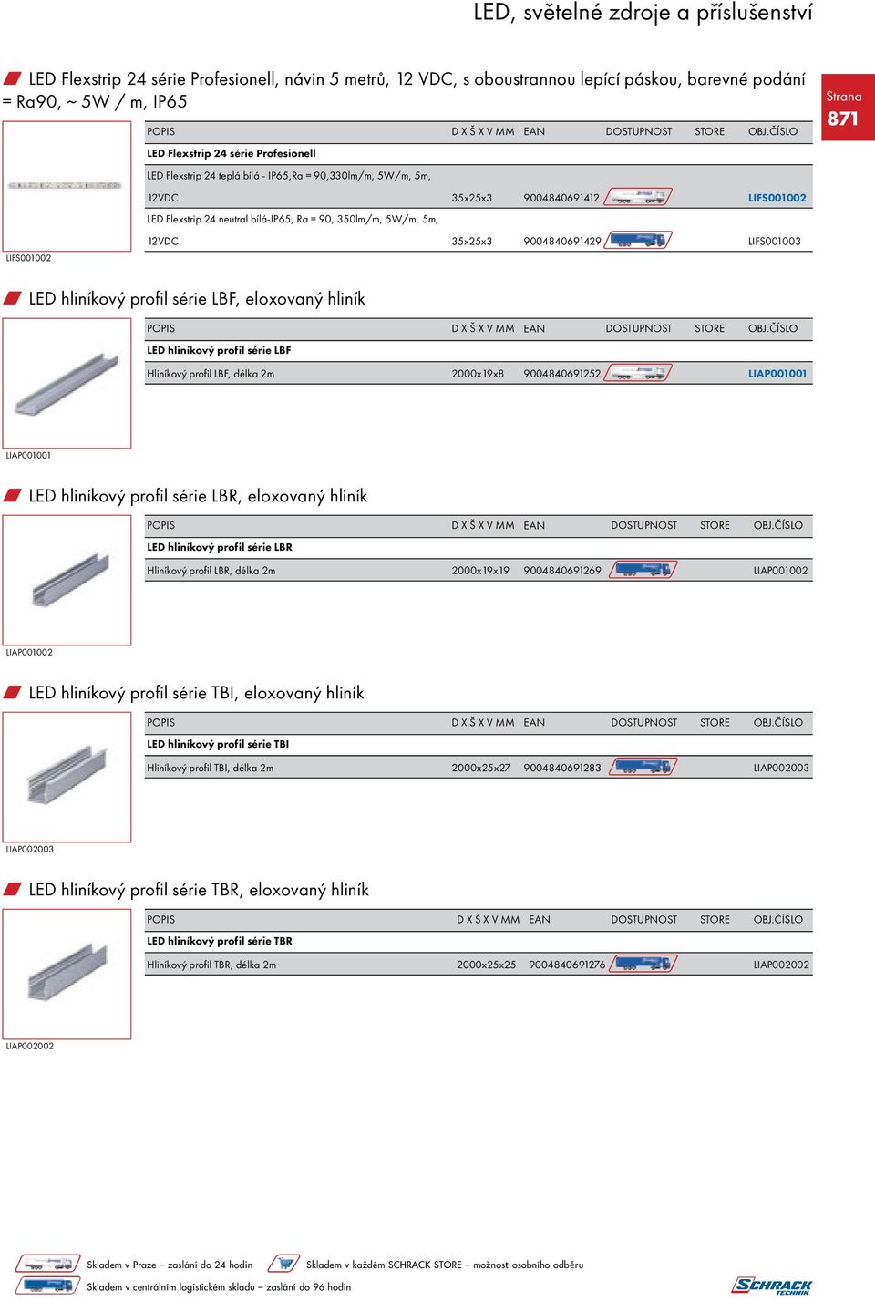 hliníkový profil série LBF, eloxovaný hliník LED hliníkový profil série LBF Hliníkový profil LBF, délka 2m 2000x19x8 9004840691252 LIAP001001 LIAP001001 w LED hliníkový profil série LBR, eloxovaný