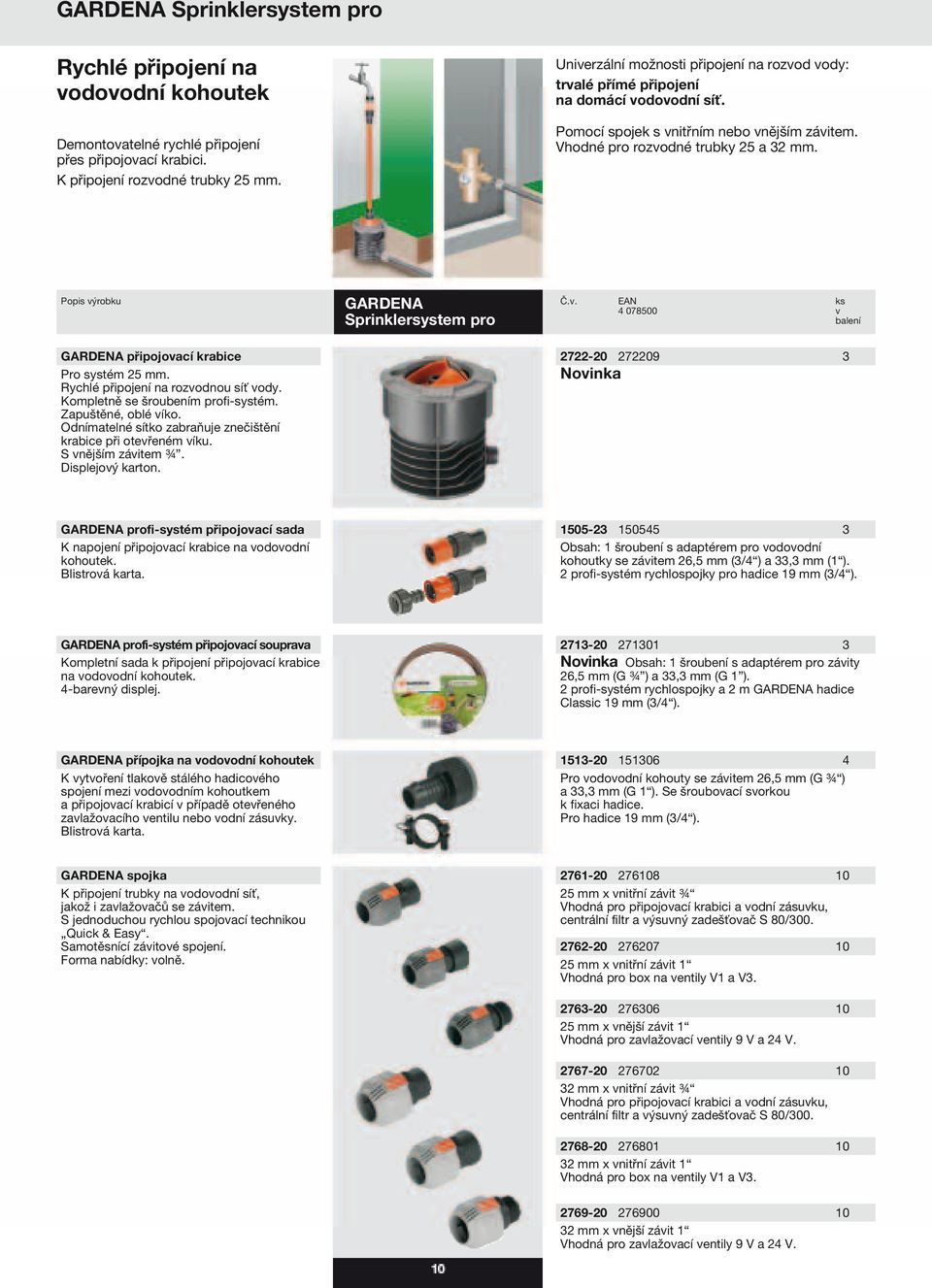 GARDENA zavlažovací technika, čerpadla. Obsah - PDF Free Download